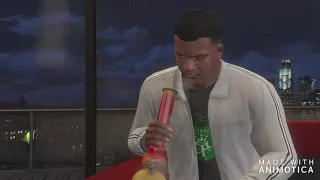 GTA5 FRANKLIN HITS THE BONG