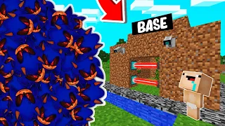 RETO DE LA BASE VS 1000000 SONIC.EXE 😰😱 BASE BEBE NOOB VS SONIC EN MINECRAFT