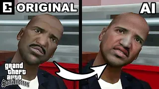 A.i GTA San Andreas Definitive Edition REMASTERED | Character Faces to Real-Life