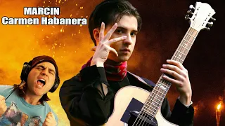 Marcin Reaction - Carmen Habanera on One Guitar | Guitarist React to Fingerstyle