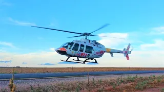 HEMS Bell 407 Arrival at Heliport #shorts