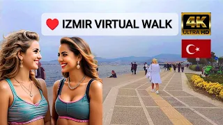 4K Turkey Travel, Izmir City Tour, Virtual Walk Konak