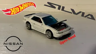 Open hood Nissan Silvia [S13] hot wheels custom 🔧