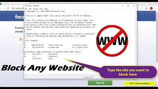 Block Websites On Windows 10 Using The Hosts File