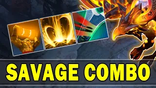SAVAGE COMBO 4 Hit Totem With Mortal Strike | Dota 2 Ability Draft