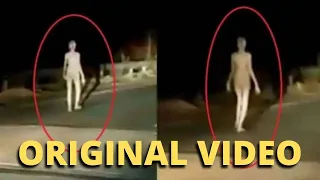 Real Alien Walking On Street In India Footage | Supernatural Creature Walking on Bridge #shorts