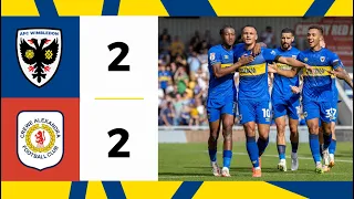 AFC Wimbledon 2-2 Crewe Alexandra 📺 | Dons sucker punched at the death 😫 |Highlights 🟡🔵