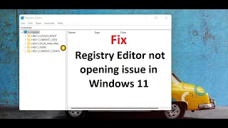 Fix Registry Editor not opening issue in Windows 11