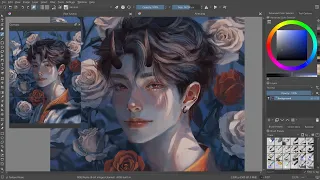 That character you shouldn't like but he's pretty - (New) OC | Digital Portrait [Speedpaint]