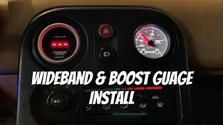 Wideband and Boost Gauge install on the Miata