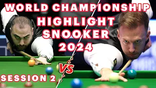 JUDD TRUMP VS HOSSEIN VAFAEI HIGHLIGHT WORLD SNOOKER CHAMPIONSHIP 2024 FULL SESSION 2