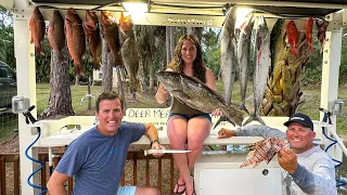 FAMILY COMPETITION! WHO WINS? SALTWATER SHOWDOWN! {CATCH CLEAN COOK} Brito, YaYa and Ropate!