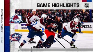 Avalanche @ Blue Jackets 11/6/21 | NHL Highlights