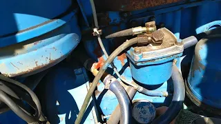 Трактор МТЗ 80. Увеличение уровня масла в двигателе.
