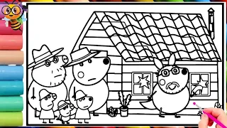 Daddy Pig with Kangaroo Family | Peppa Pig Official Full Episodes |  Peppa Pig coloring pages