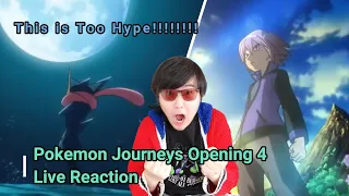 I CAN'T WAIT FOR FUTURE EPISODES!!!! Pokemon Journeys Opening 4 Live Reaction