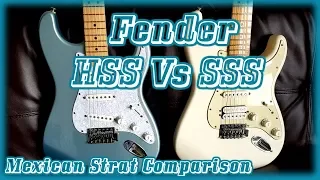 Battle Of The Bridge... Humbucker Or Single Coil In Your Strat? HSS VS SSS Mexican Strat Comparison