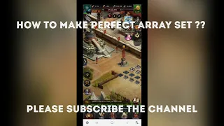 Clash Of Kings | How to Build Perfect Array Set | Array Explained | Gamerz Forum