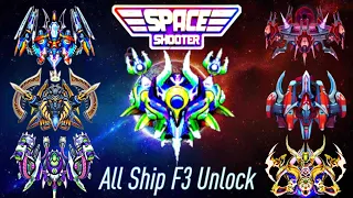 Space Shooter Galaxy Attack The MOST powerful Ships All Unlocked F3 By Celarosh Gaming