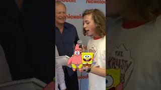 SpongeBob SquarePants cast are quizzed on famous lines from the show! 😂🧽 #spongebob #nickelodeon