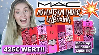 WOW MAC! 😍 425€ Wert stecken in diesem ADVENTSKALENDER 2021 I Unboxing Make up, Skincare, Lipstick 💄