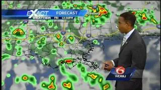 A partly cloudy, warm and humid Thursday