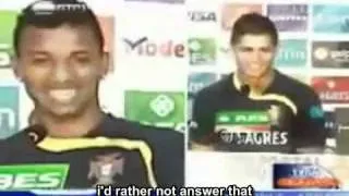 Cristiano Ronaldo & Nani funny interview English Subtitles