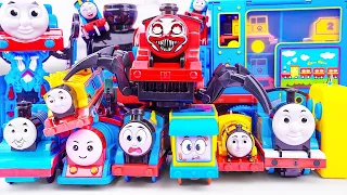 6 Minutes Satisfying with Unboxing Thomas & Friends blue & white toys come out of the box