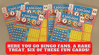 6 Bingo scratch tickets for you to enjoy. £18 of the fun £3 Bingo Lotto Scratch Cards.