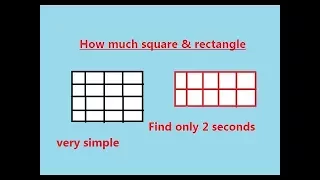 SHORT TRICKS TO COUNT SQUARES AND RECTANGLES