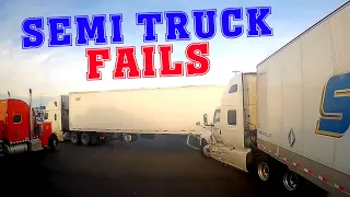 Bad Truck Driver Skill & Truck Stop Fails.