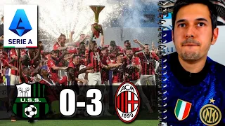 MILAN CAMPIONE D'ITALIA 🏆 Sassuolo-Milan 0-3