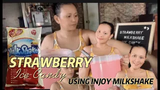 Negosyong Patok ngayong tag init/ Strawberry Ice Candy Using INJOY Milkshake/No Cook/Mini Vlog 005