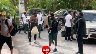 Super Eagles of Nigeria arrives Lagos after their win against the Squirrels of Benin Republic