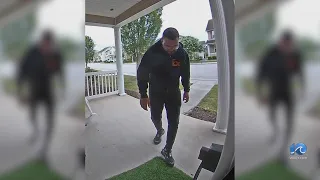 Suspect in FedEx sweatshirt stole package from Langley base housing, sheriff's office says