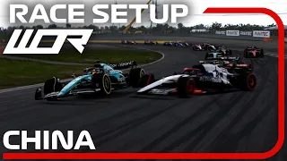 WOR F1 23 CHINA - Qualify Lap + RACE Setup 💪