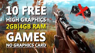 TOP 10 FREE High Graphics Games for LOW END PC | 2GB RAM | 4GB RAM | No Graphics Card Required