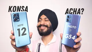 Best 5G Phone Under ₹15,000 | MOTO g54 5G vs Redmi Note 12 |