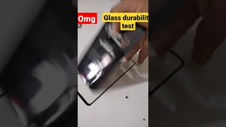 6D glass durability test ...result shocking 😮😮😮#shorts #temperedglass