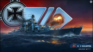 Линкор SCHLIEFFEN 386К Урона! + 8 Утопил за 7 минут Мир кораблей World of Warships