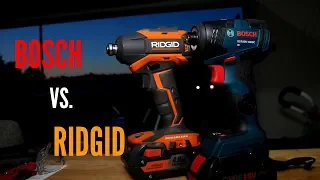RIDGID Vs. BOSCH! Ridgid GEN5X Impact Driver Vs. Bosch 1800C Impact Driver! Only One Can Win!