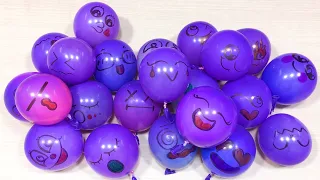 Learn Colours with slime ! Surprise with Balloons Slime! Satisfying Slime video#543