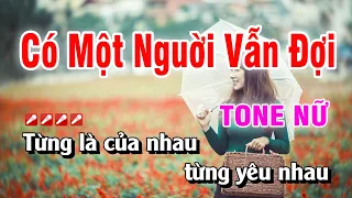 Karaoke Có Một Người Vẫn Đợi Tone Nữ Rumba Dễ Hát | Hoàng Luân