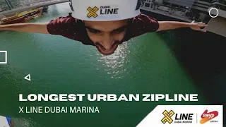 X line dubai marina | Urban Zipline | xline dubai 2021|  Dubai Marina