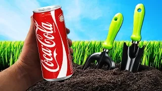 30 DAYS EXPERIMENT Mini Coca Cola UNDERGROUND - Time Capsule