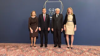 Incontro e foto di rito del Presidente Mattarella con i componenti G 20