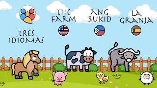 The Farm, Ang Bukid, La Granja (Learn 22 English, Tagalog & Spanish Vocabulary)