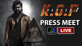 KGF Chapter 2 Vizag Press Meet Live | Yash | Sanjay Dutt | Raveena Tandon | Srinidhi | Rainbow Tv Et