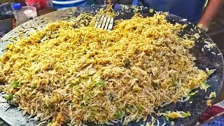 Delicious Egg Pulao Ever | Fried Rice Street Food | Egg Street Food In India | Scrambled Egg recipes