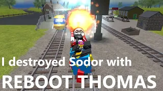 I destroyed Sodor with REBOOT THOMAS... | Take on Sodor ROBLOX